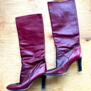 Vintage Etienne Agner Knee High Boots, size 10